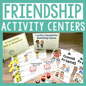 Preview of Friendship Centers For Lessons, Activities & Small Groups On Being A Good Friend