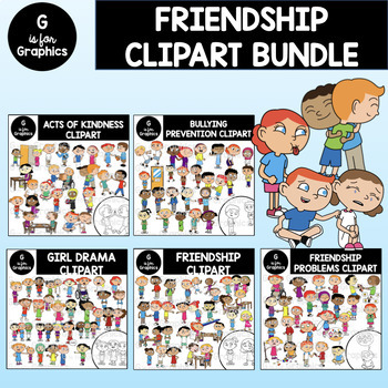 Preview of Friendship Clipart Bundle