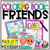 Friendship Coloring Pages | Kids Coloring Book | Coloring Sheets