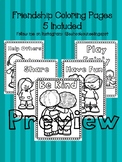 Friendship Coloring Pages - Set of 5