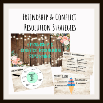 Preview of Friendship & Conflict Resolution Strategies