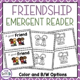 Friendship Emergent Reader for PreK, Kindergarten, First Grade