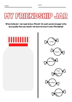 Friendship Jar by Jamie Mascolo | Teachers Pay Teachers