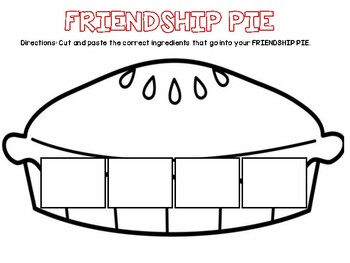 Preview of Friendship Pie- Enemy Pie