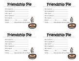 Friendship Pie Recipe Cards