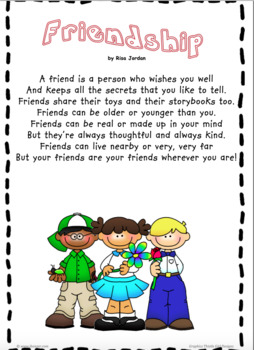 Preview of Friendship Poem