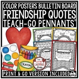 Friendship Quotes Bulletin Board Motivational Character Tr
