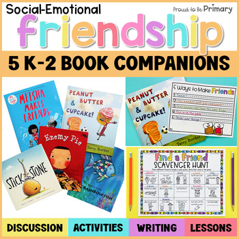 Preview of Friendship Read Aloud Book Lessons - Find a Friend Who, Sort, Craft Activities