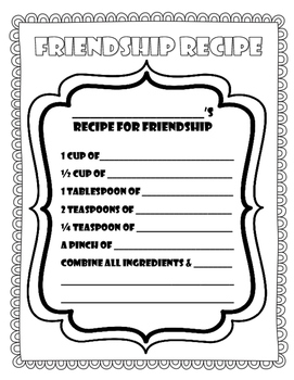 Friendship Recipe