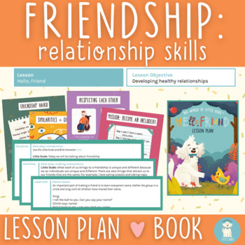 Preview of Friendship: Relationship Skills Lesson Plan & Book {SEL Book + Activities}