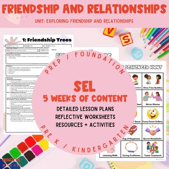 Preview of Friendship + Relationships Unit | SEL | Social Emotional Learning