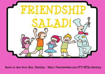 Preview of Friendship Salad SMARTBoard Lesson