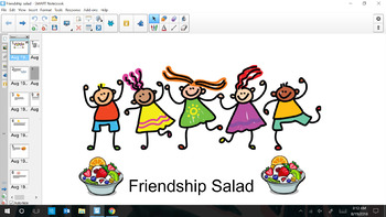 Preview of Friendship Salad SmartNotebook