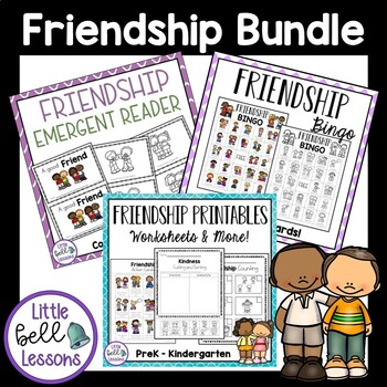 Friendship Skills Activities Bundle For Preschool - Kindergarten