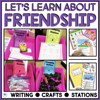 Preview of Friendship Skills And Activities For Stick And Stone First Grade Friendship Day