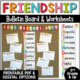 Friendship Skills Bulletin Board Posters and Reflection Wo