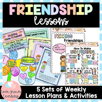 Preview of Friendship Skills Curriculum Activities and Lessons - Social Emotional Learning 