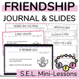 Friendship Skills Student Journals | Making Friends Lesson Slides