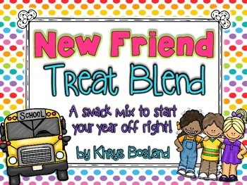 Preview of Friendship Snack Mix -  New Friend Treat Blend {Fun Poem} and {Bag Toppers}