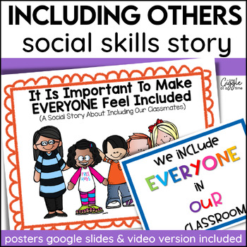 Preview of Being A Good Friend Inclusion Social Story & Posters Classroom Community SEL