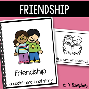 Preview of Friendship Social Emotional Learning Story - Being a Good Friend - Social Skills