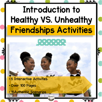 Preview of Unhealthy Vs. Healthy Friendship Activities for High School and Middle School