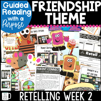 Preview of Friendship Theme Activities Reading Comprehension Unit Book