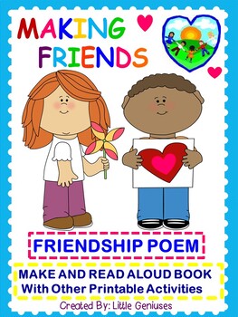 Preview of Friendship Themed Literacy Activities For Kindergarten To Grade Two