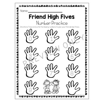 Friendship Themed Worksheets and Activities for Preschool - Kindergarten