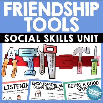 Preview of Friendship Tool Unit - Wellbeing / Social Skills Program - Social Story + more