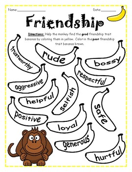 Preview of Friendship Traits