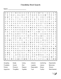 Friendship Word Search!