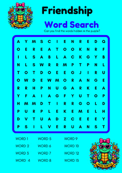Preview of Friendship Word Search Puzzles: Engaging and Educational more than 20 Pages