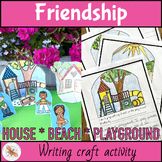 Friendship Writing and 3D Craft activity x3 for 1st - 3rd grade