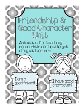 Preview of Friendship and Good Character Packet {16 pages}
