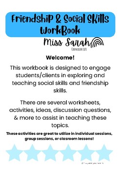 Preview of Friendship and Social Skills Workbook