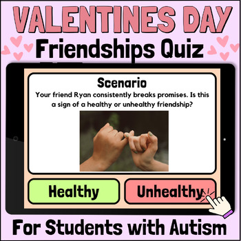 Preview of Friendships & Relationships Social Skill Activity For Teens & Adults With Autism