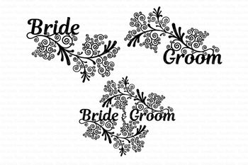 Friezes Wedding Svg Files For Silhouette Cameo And Cricut Wedding Clipart