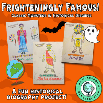 Preview of Frighteningly Famous! - Historical Biography Project - Halloween Activity