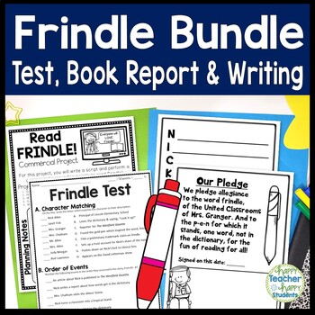 Preview of Frindle Bundle: Frindle Test, Book Report Project & Writing Activity {25% Off}