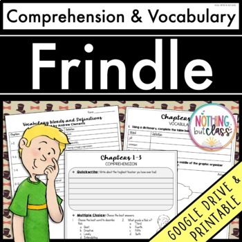 Preview of Frindle | Comprehension Questions and Vocabulary by chapter