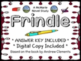 Frindle (Andrew Clements) Novel Study / Reading Comprehens