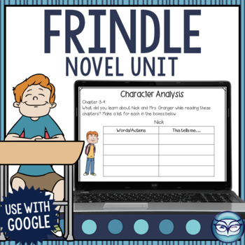 Preview of Frindle Novel Study Literature Unit Print and Digital