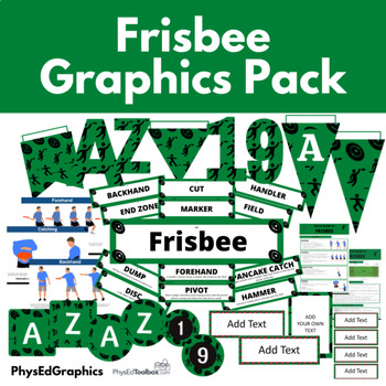 Preview of Frisbee Graphics Pack