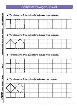 Frises Et Pavages1 Cp Ce1 By Rd Education Teachers Pay Teachers