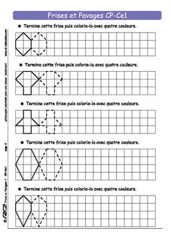 Frises Et Pavages1 Cp Ce1 By Rd Education Teachers Pay Teachers