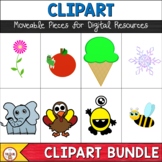 Clipart Bundle with Moveable Pieces for Digital Resources