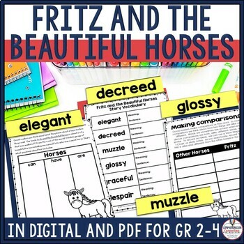 Preview of Fritz and the Beautiful Horses by Jan Brett Read Aloud Activities Comprehension