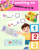 Friuts Addition Practice Sheets - Counting On