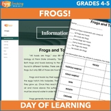 Frog Activities - Hybrid Sub Plans, Digital Day of Learnin
